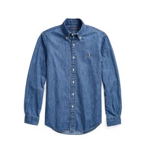 Ralph Lauren Polo  Blue Denim Long Sleeve Shirt